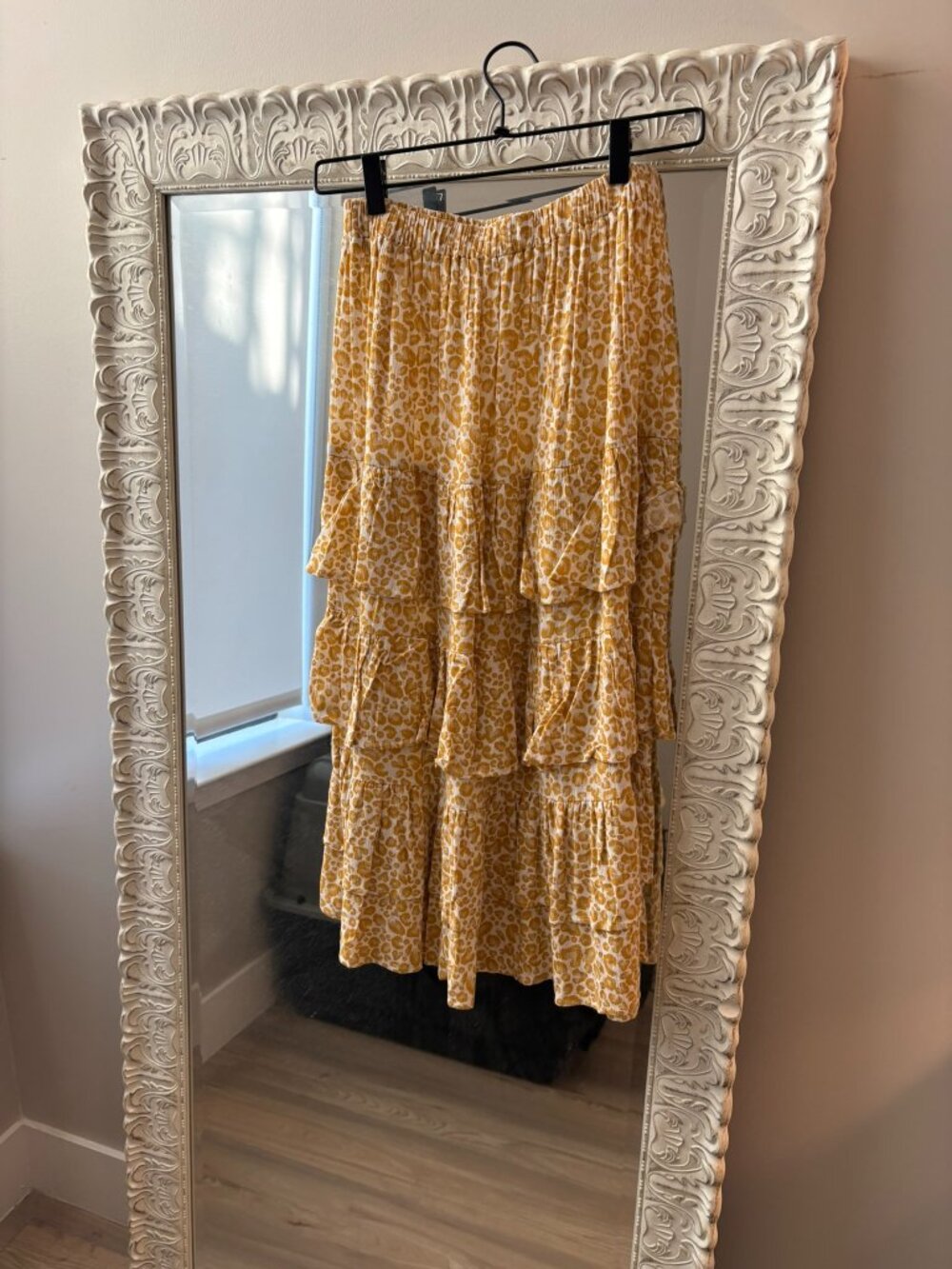Petal and Pup Yellow Ruffled Skirt